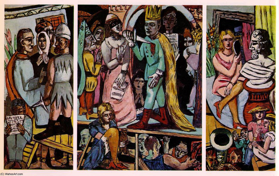 The Actors, Fogg Museum, Cambridge, Massa — Max Beckmann