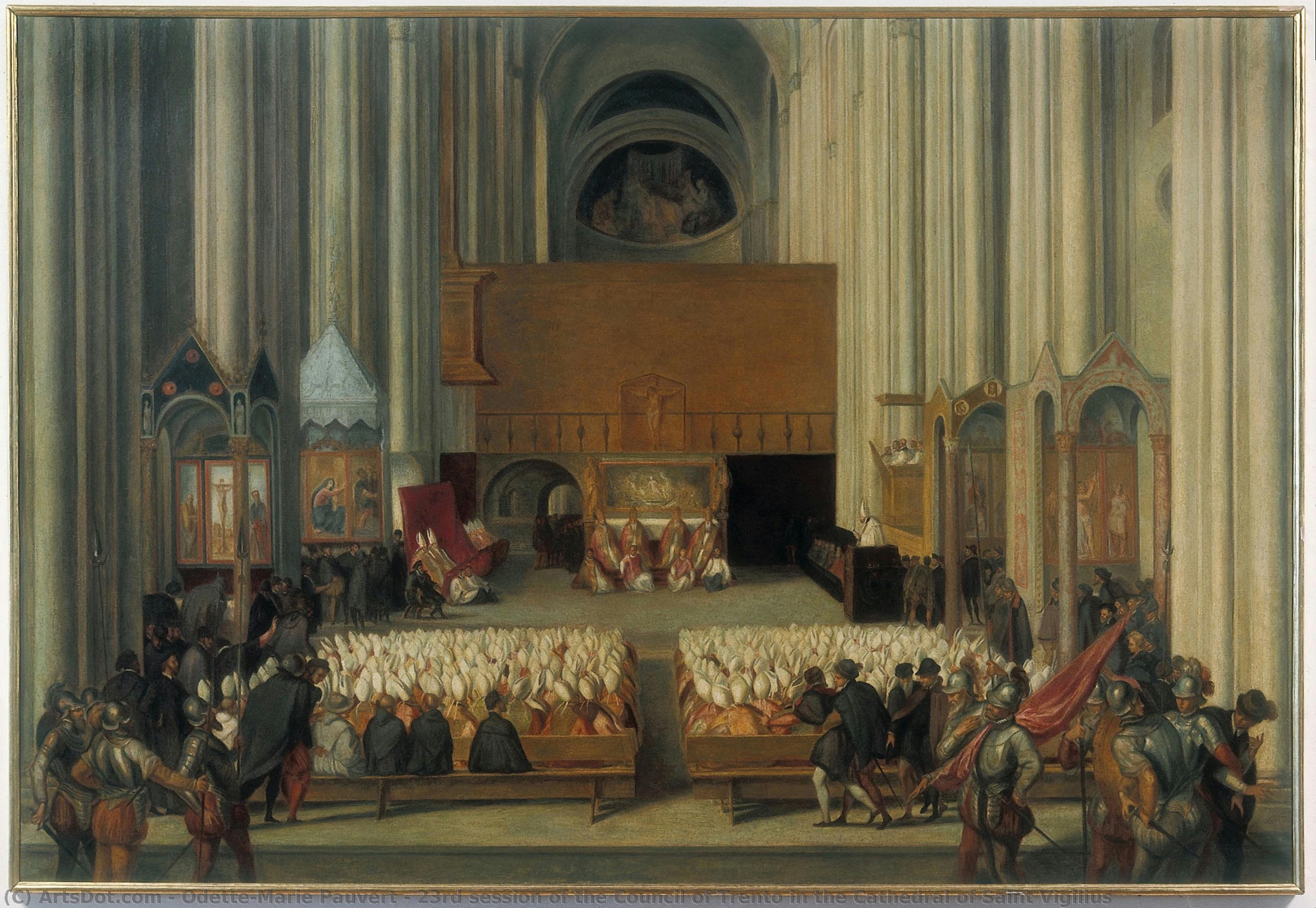 23rd Session Of The Council Of Trento In The Cathedral Of Saint Vigilius — Odette-marie Pauvert