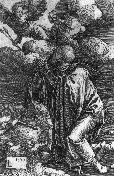 King David In Prayer — Lucas Van Leyden