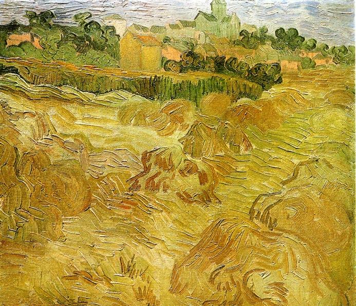Wheat Fields With Auvers In The Background — Vincent Willem Van Gogh