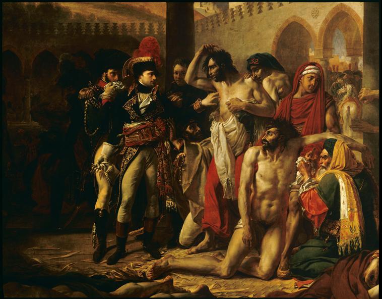 Bonaparte Visitant Les Pestiferes De Jaffa (11 Mars 1799) — Antuan Žan Gro