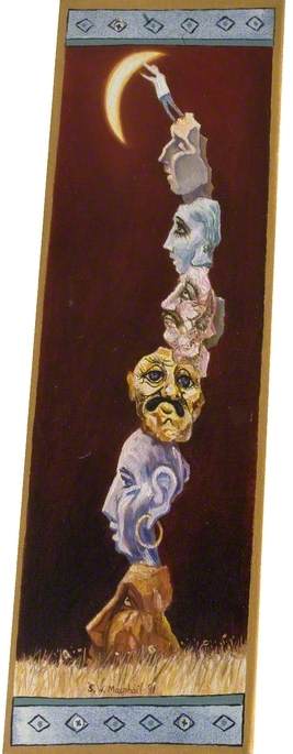 Reaching For The Moon On The Heads Of My Ancestors (from The Series 'just Imagine') — Stephen W Macphail