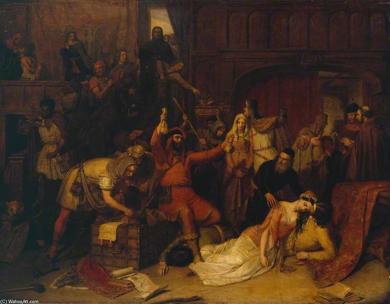 The Pillaging Of A Jew's House In The Reign Of Richard I — Charles Landseer