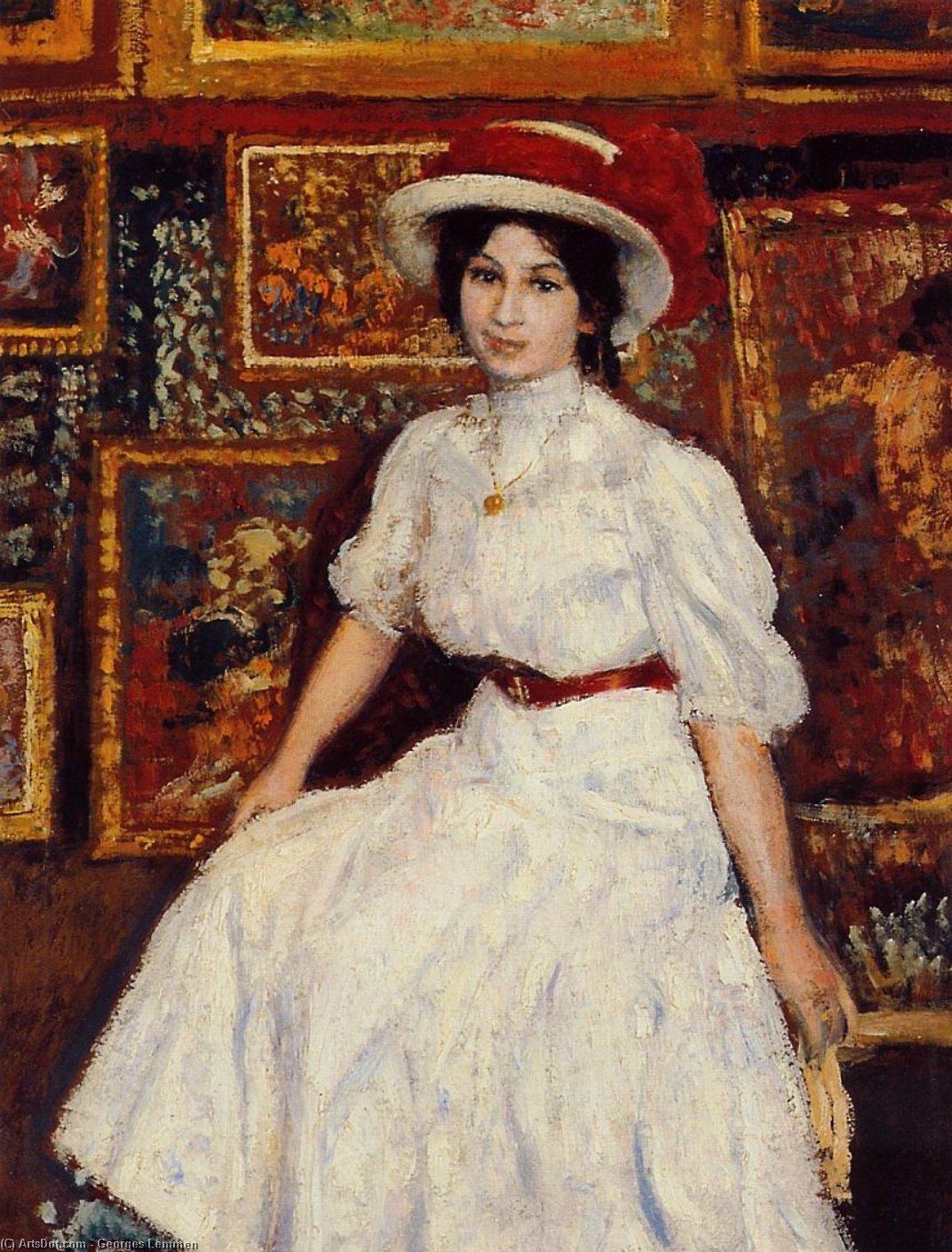 Young Girl In White — Georges Lemmen