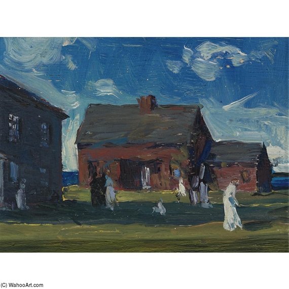 Houses, Monhegan Island, Maine — Rockwell Kent