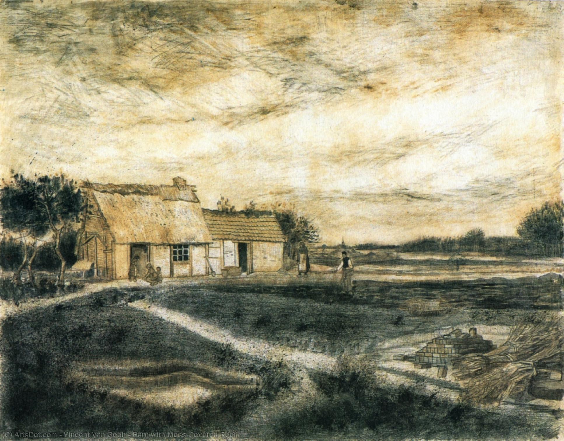 Schäferhäuschen Mit Moosbewehrtem Dach — Vincent Willem Van Gogh