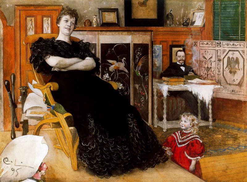 Portrait Of Anna Petersson-norrie — Carl Larsson