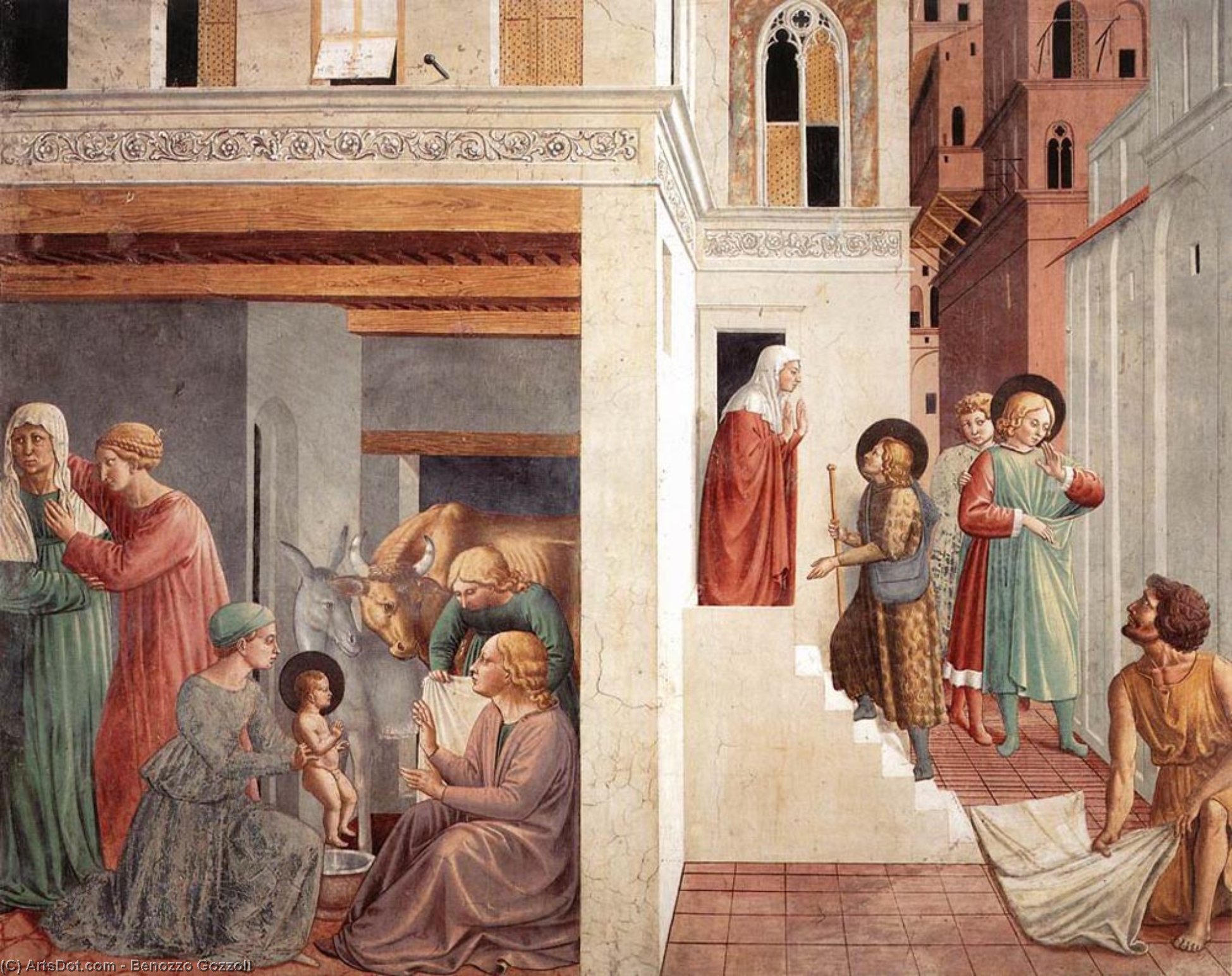 Scenes From The Life Of St Francis (scene 1, North Wall) — Benozzo Gozzoli