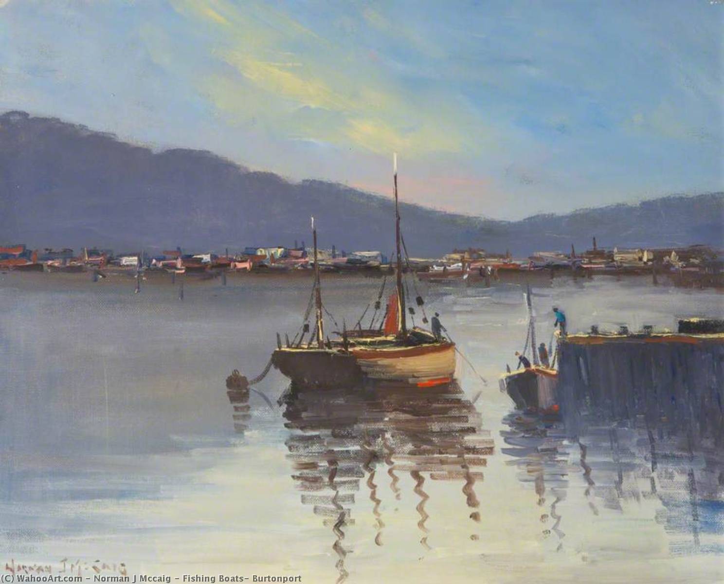 Fishing Boats, Burtonport — Norman J Mccaig