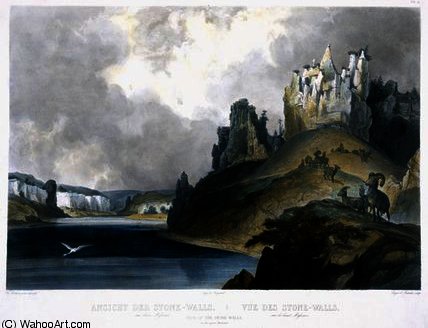 View Of The Stone Walls On The Upper Missouri — Karl Bodmer