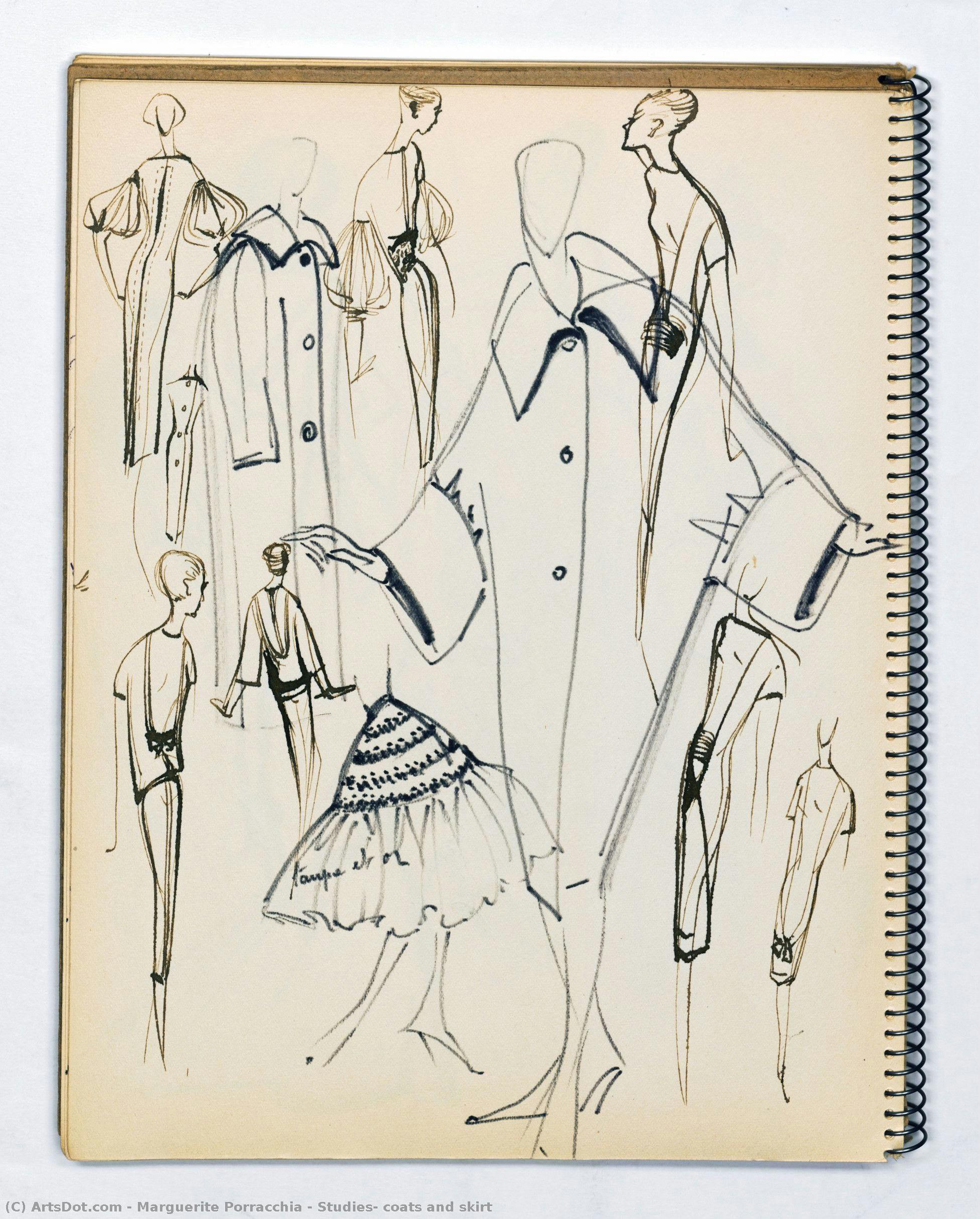 Studies: Coats And Skirt — Marguerite Porracchia