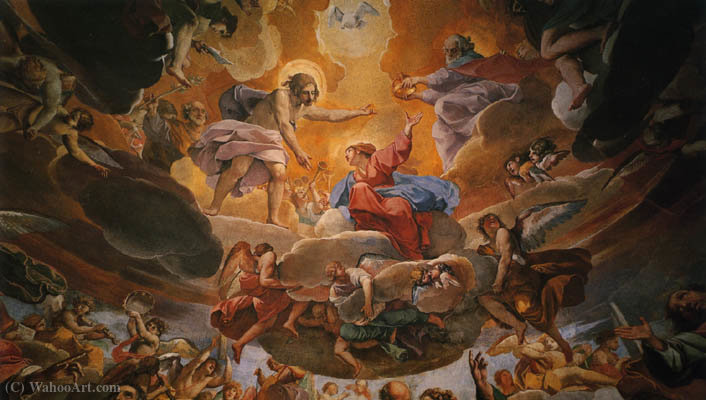 Coronación Det Basilica Of The Virgin Of Ghiara Reggio Emilia — Alessandro Tiarini