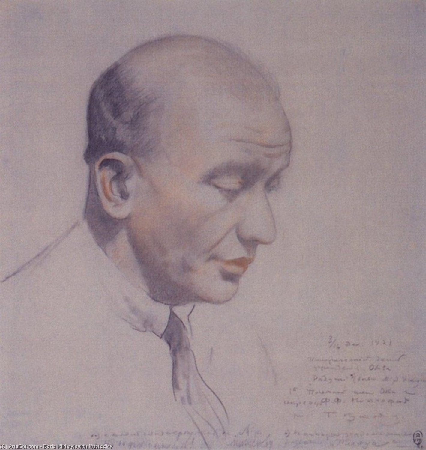 Portrait Of F.f. Notgaft — Boris Mikhailovich Kustodiev