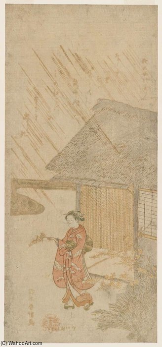 The Peasant Girl's Poem — Suzuki Harunobu