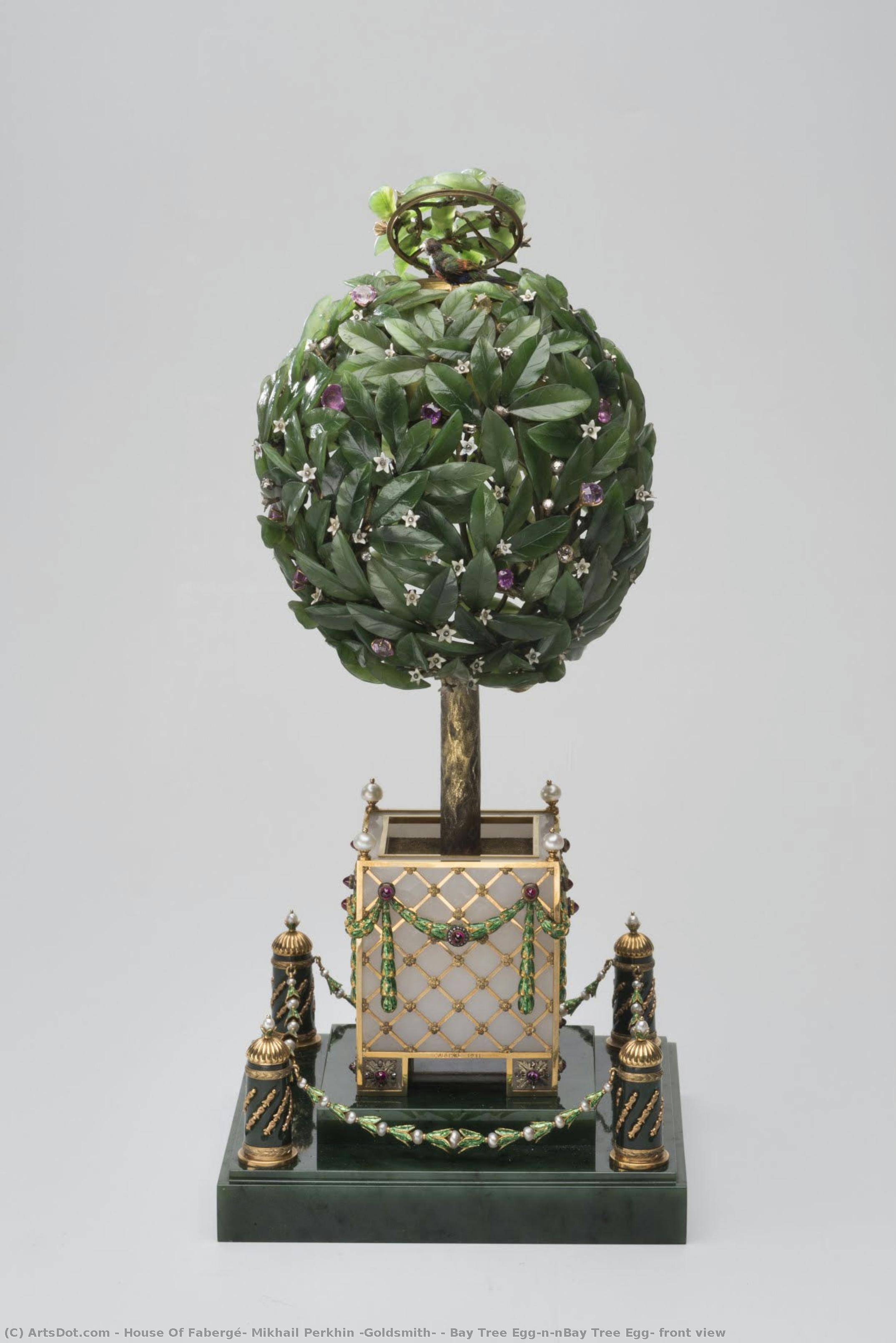 Bay Tree Egg\n\nbay Tree Egg: Front View — Casa Fabergé, Mikhail Perkhin (orfebre)