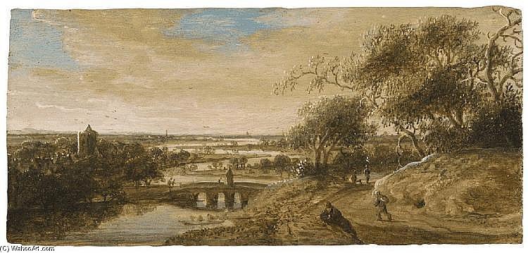 A View Of Leiden With Figures Resting In The Foreground_2 — Anthonie Jansz Van Der Croos