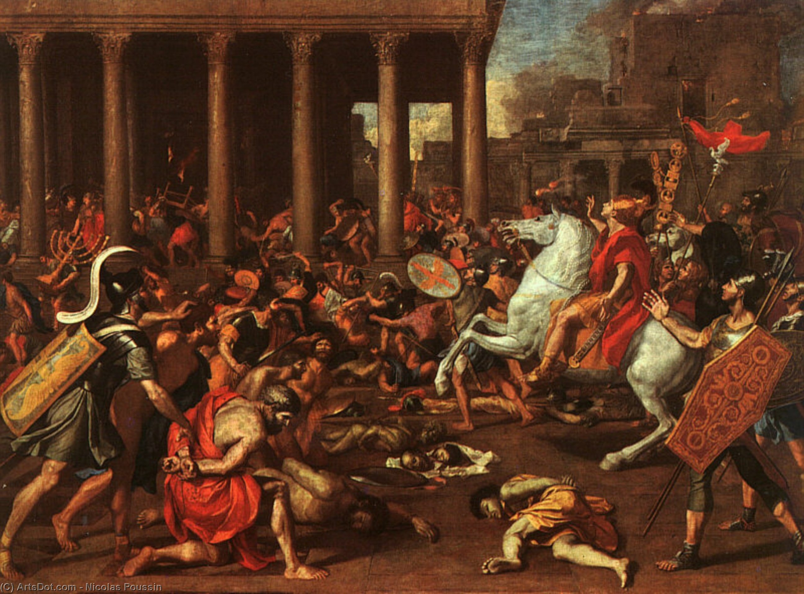 Die Eroberung Jerusalems, Öl Auf Leinwand, Kunsthistoriker — Nikolaus Poussin