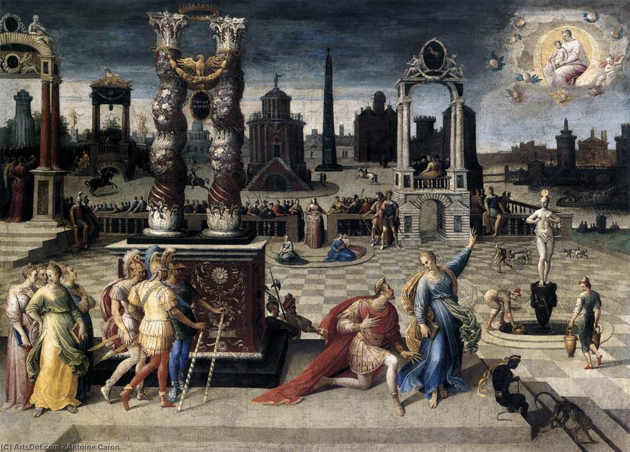 Augustus And The Sibyl — Antoine Caron