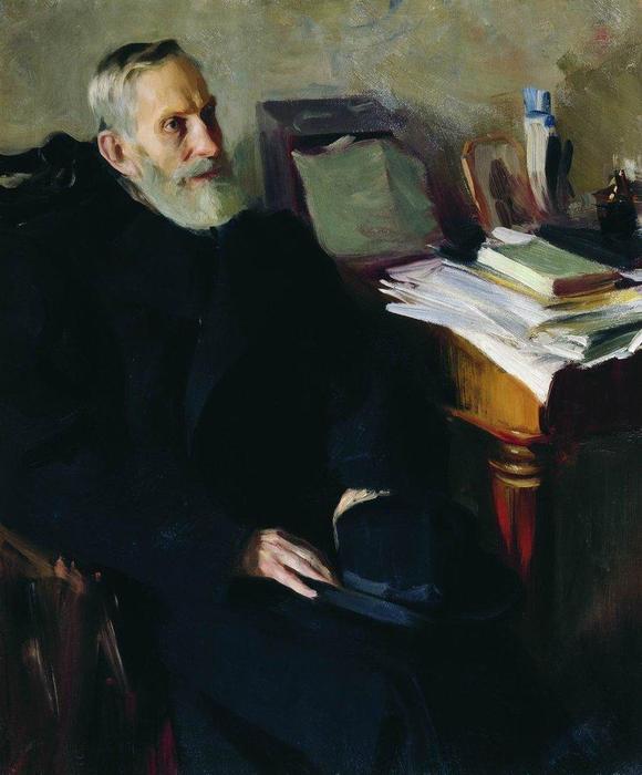 Portrait Of Stjepan Nikolsky, Uncle Of The Artist — Boris Kustodijev