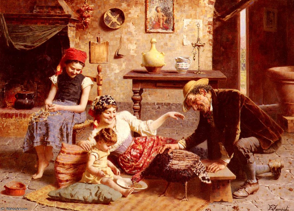 A Happy Family — Eugenio Zampighi