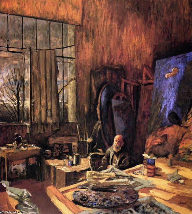 The Painter K.-x. Roussel In His L'etang-la-ville Studio (final Version) — Jean-édouard Vuillard