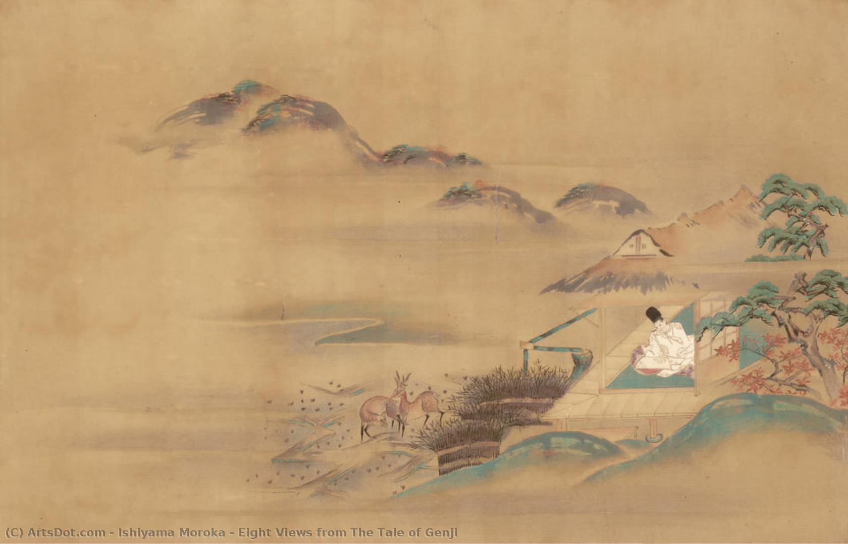 Eight Views From The Tale Of Genji — Ishiyama Moroka