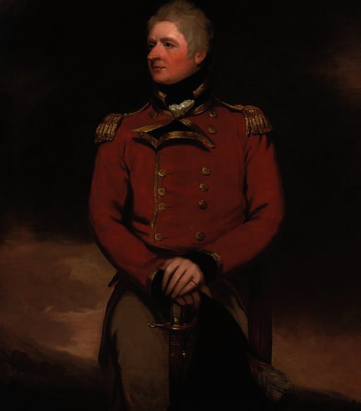 Portrait Of Lt. Col. The Hon. Francis Wheeler Hood — George Romney