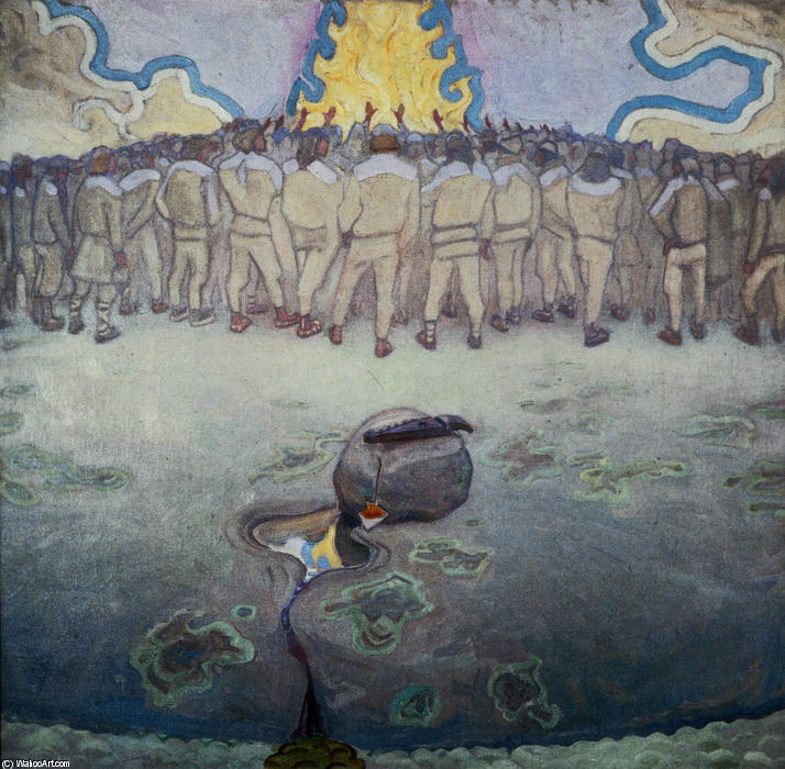The Worshippers Of Fire — Akseli Gallen-kallela
