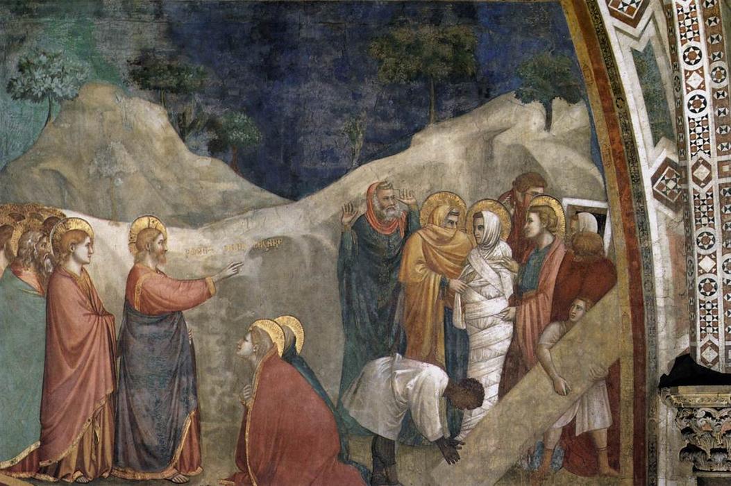 Scenes From The Life Of Mary Magdalene: Raising Of Lazarus — Giotto Di Bondone