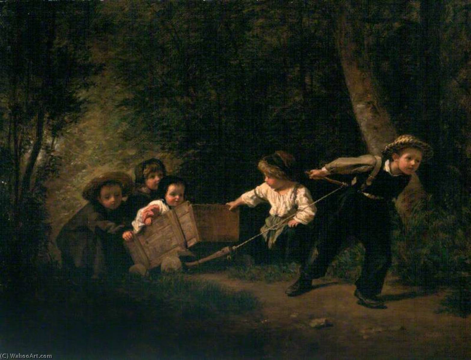 Playing At Horses — Pierre Edouard Frère