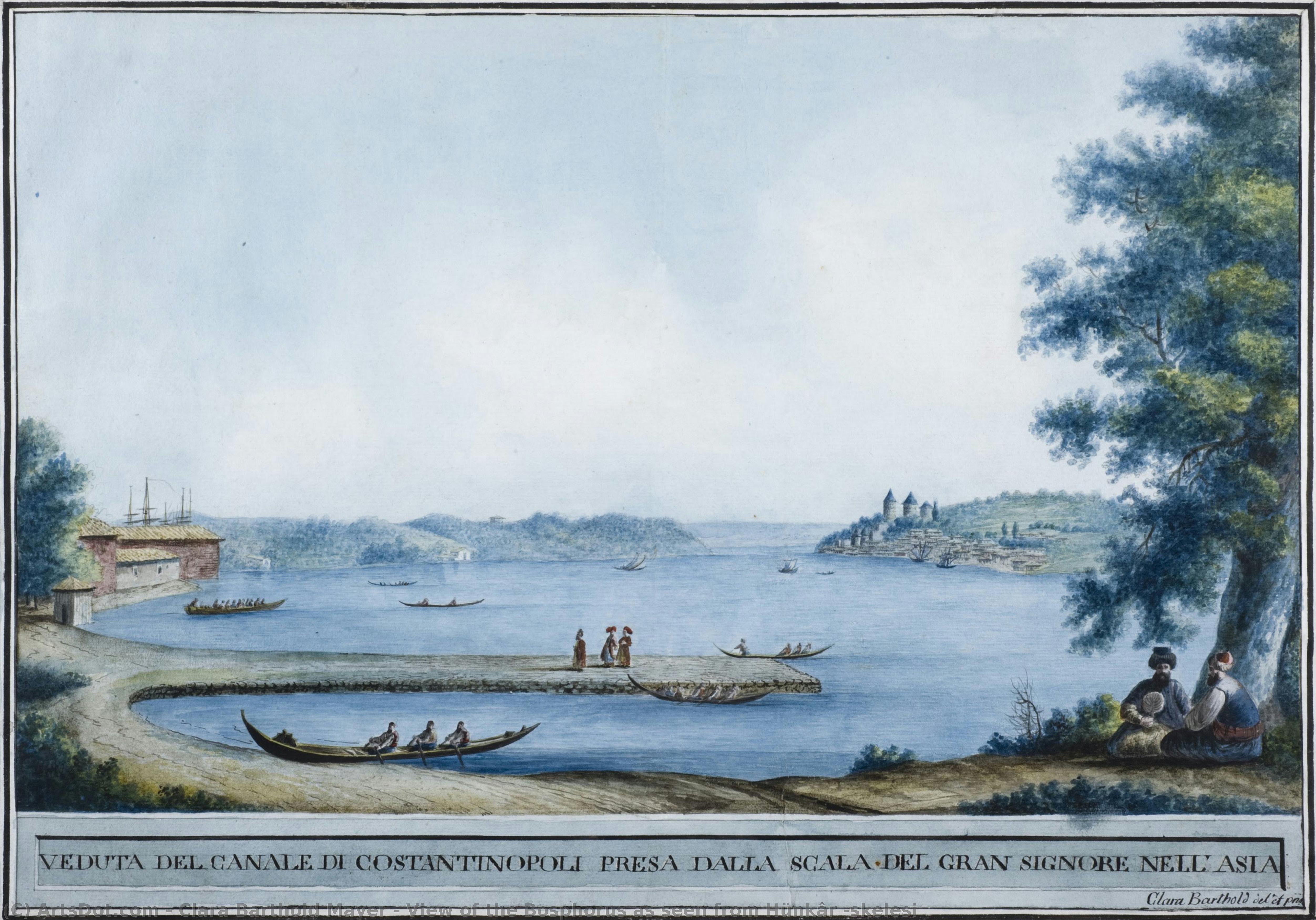 View Of The Bosphorus As Seen From Hünkâr İskelesi — Clara Barthold Mayer