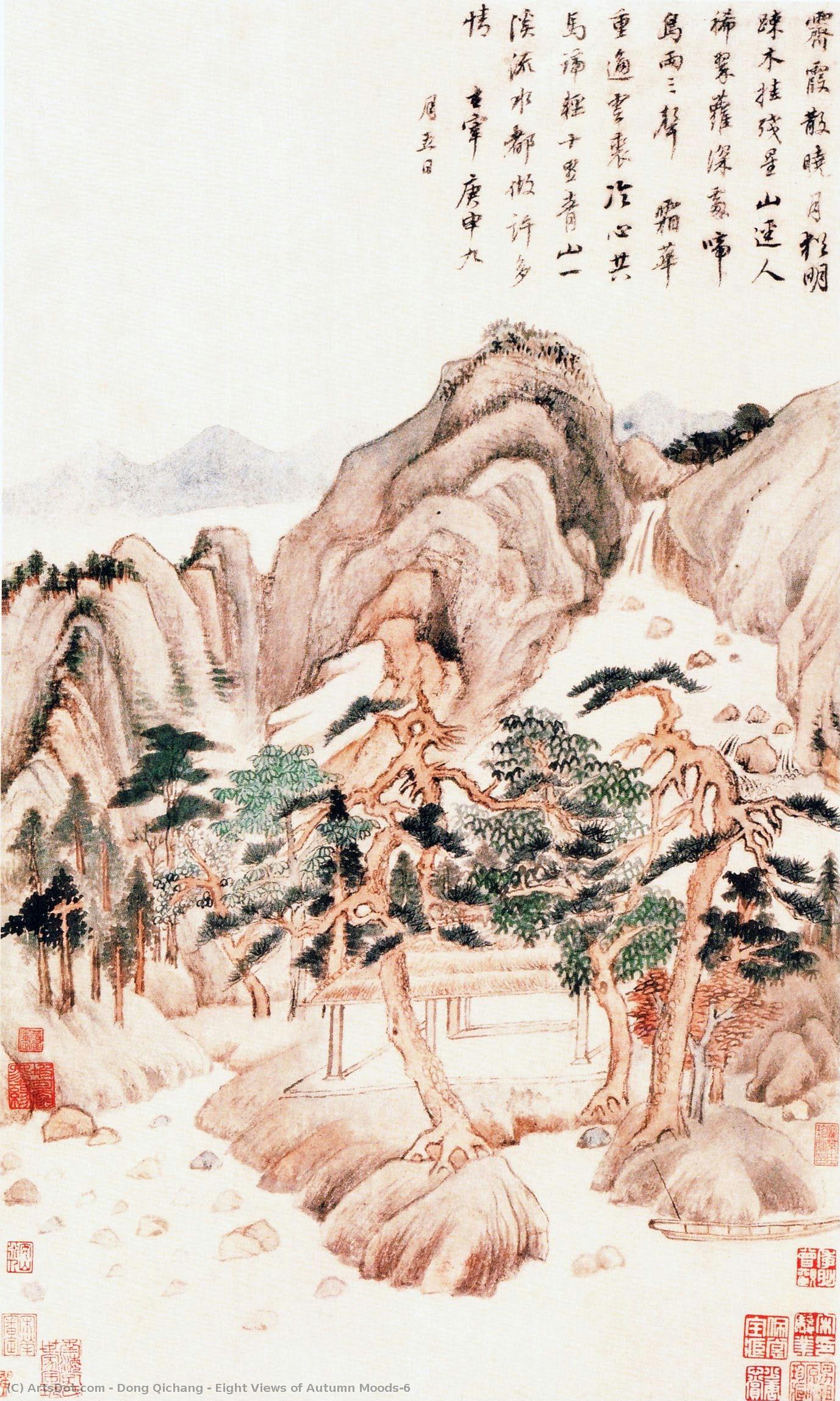 Eight Views Of Autumn Moods-6 — Dong Qichang
