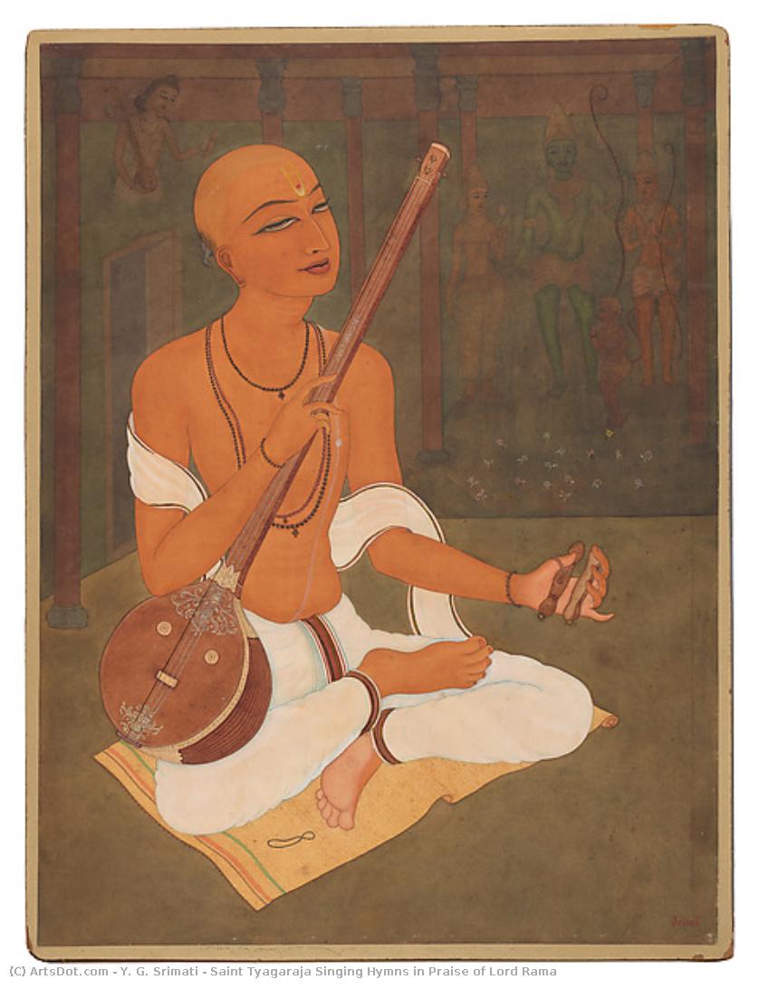Saint Tyagaraja Singing Hymns In Praise Of Lord Rama — Y. G. Srimati