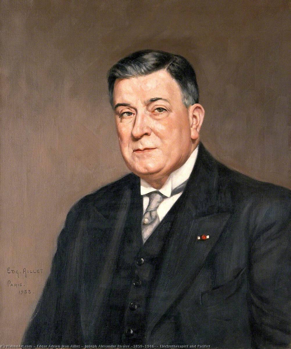 Joseph Alexandre Rivière (1859–1946), Electrotherapist And Pacifist — Edgar Adrien Jean Aillet