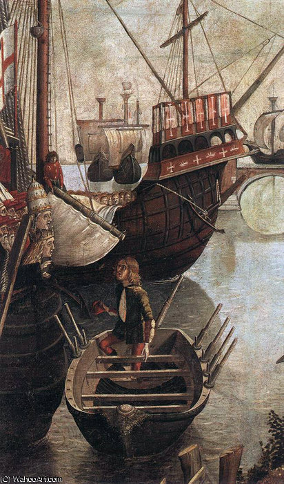 The Arrival Of The Pilgrims In Cologne (detail) — Vittore Carpaccio