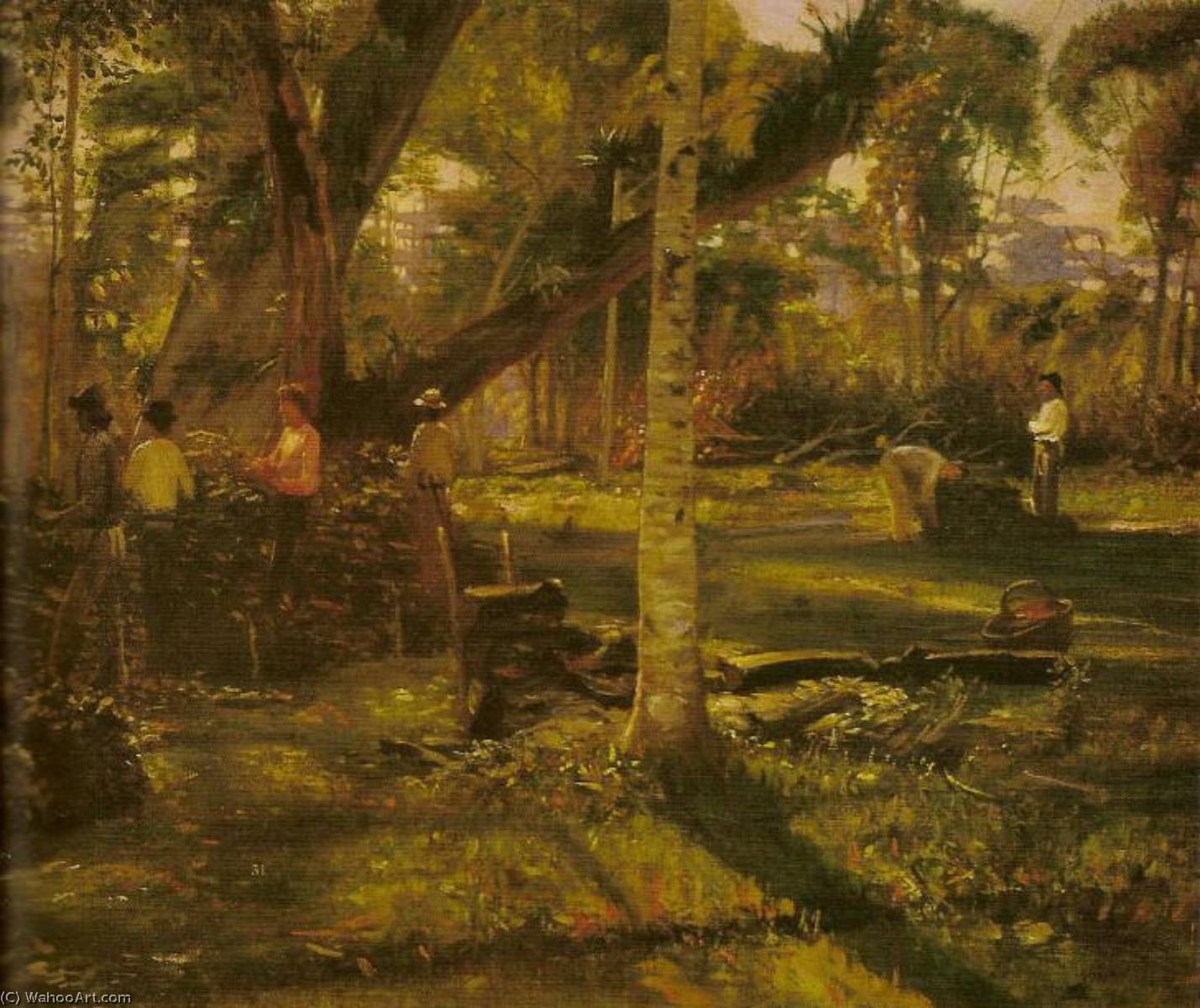 Portuguese Sapeco Da Erva Mate Gathering Yerba Mate — Alfredo Andersen