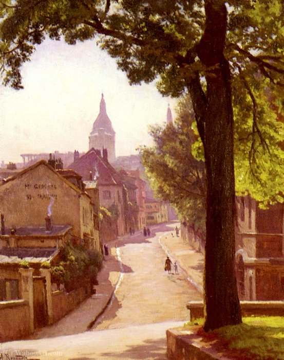 La Rue De L'abreuvoir A Montmartre — Alfred Renaudin