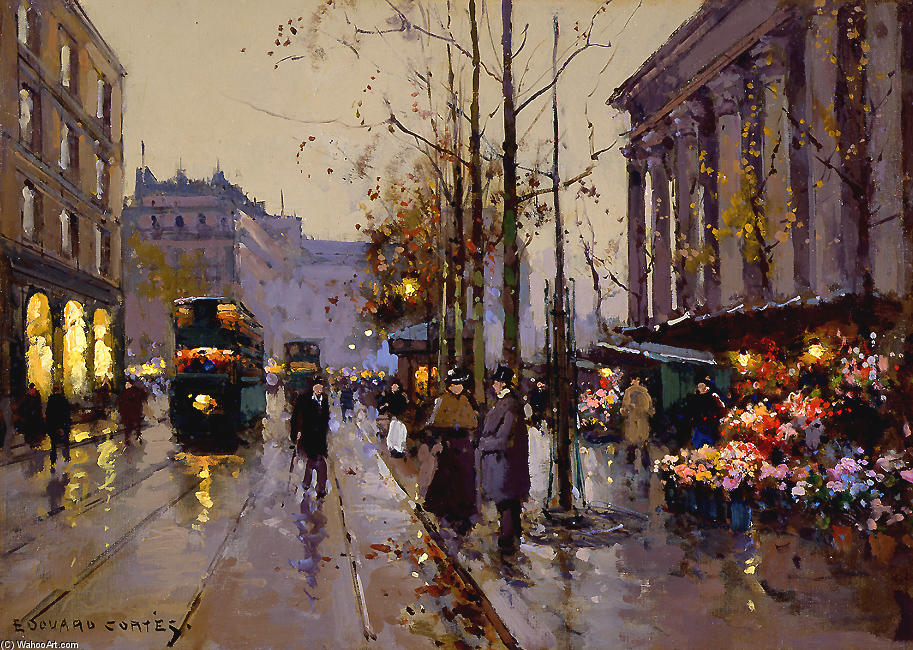 Flower Market At La Madeleine — Edouard Cortès