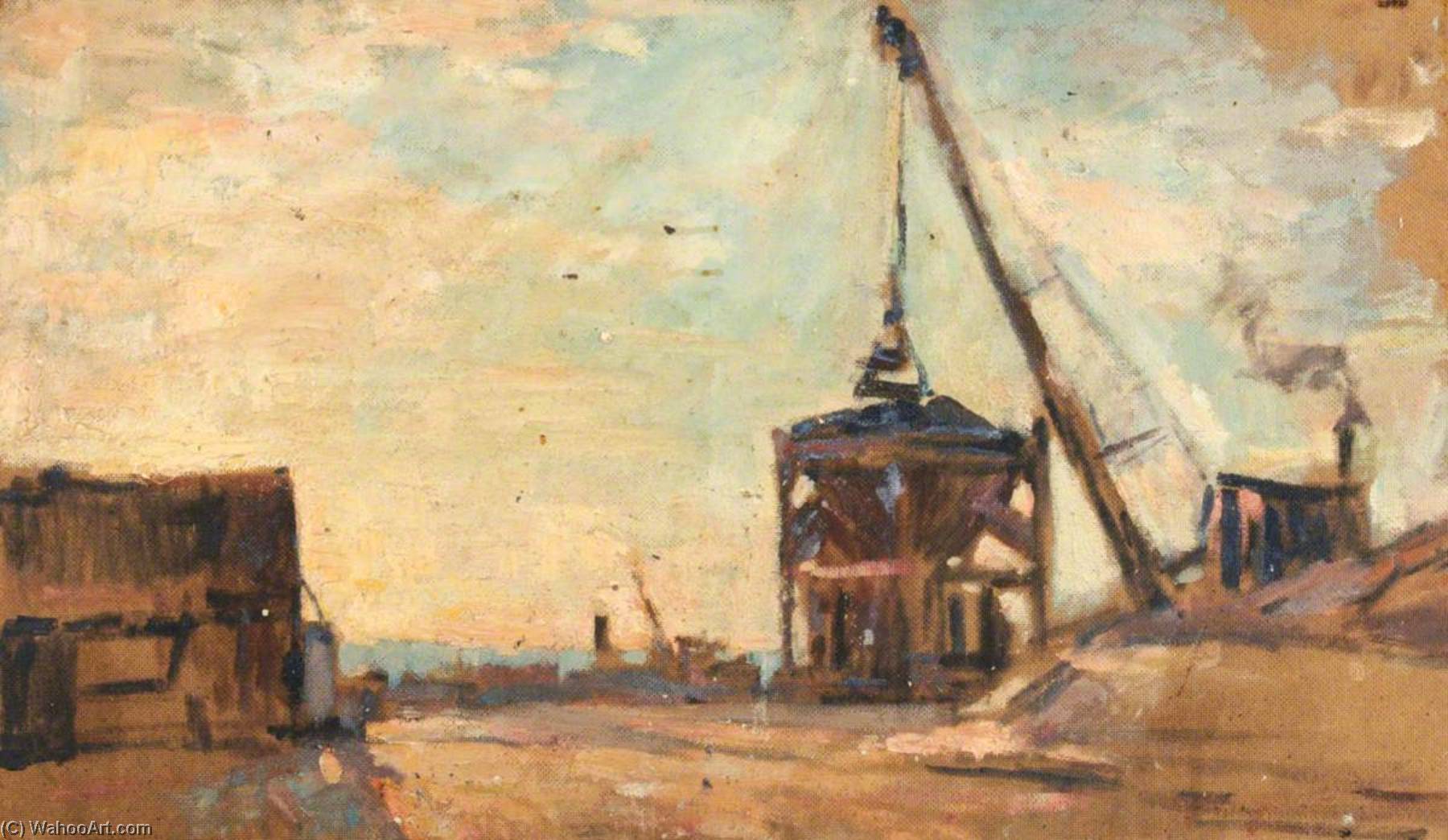 Gravel Wharf, Milton Lake, Portsmouth — Edward Robert King