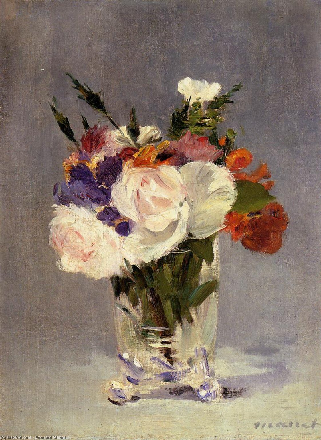 Flowers In A Crystal Vast — Édouard Manet