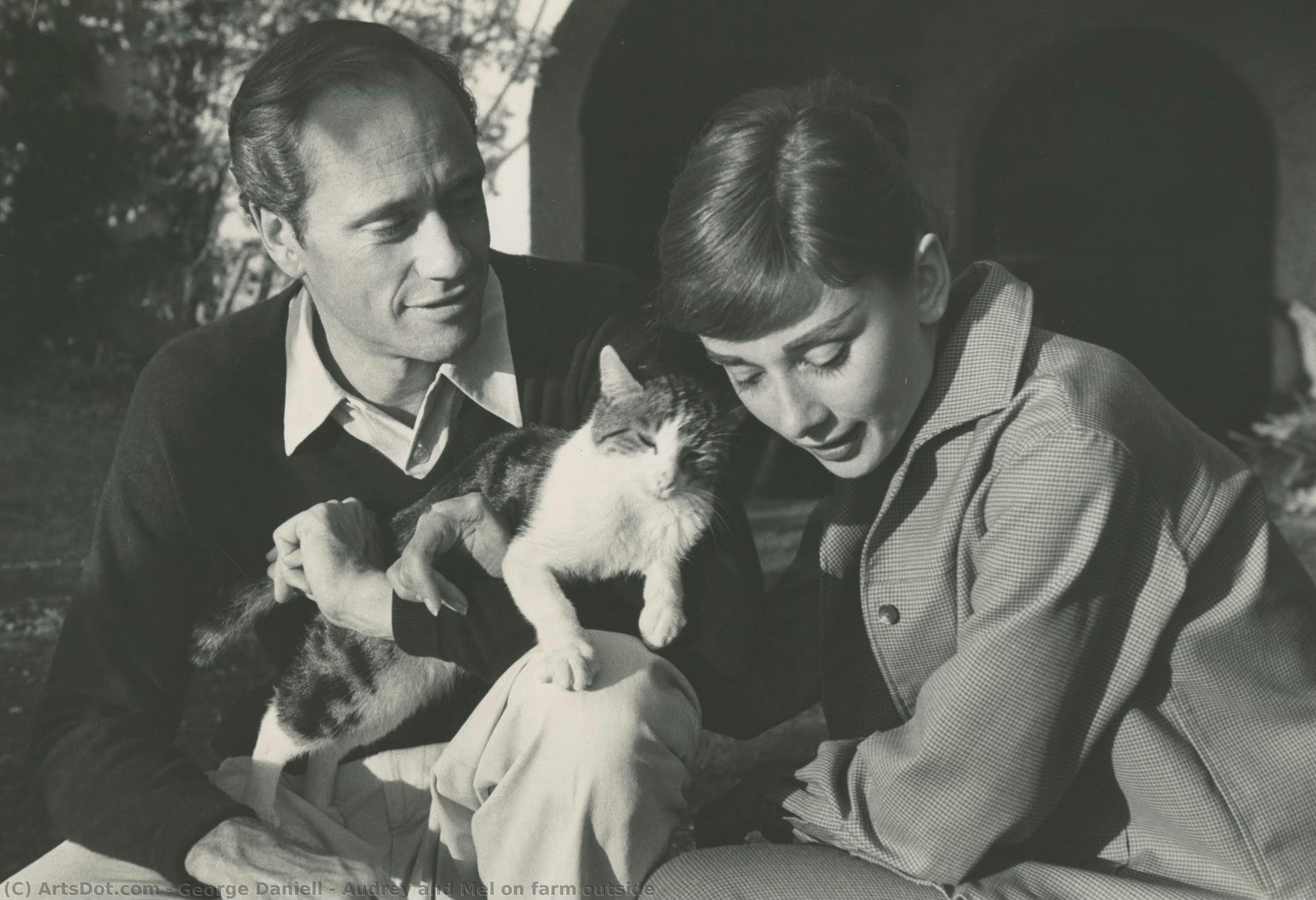 Audrey And Mel On Farm Outside — George Daniell