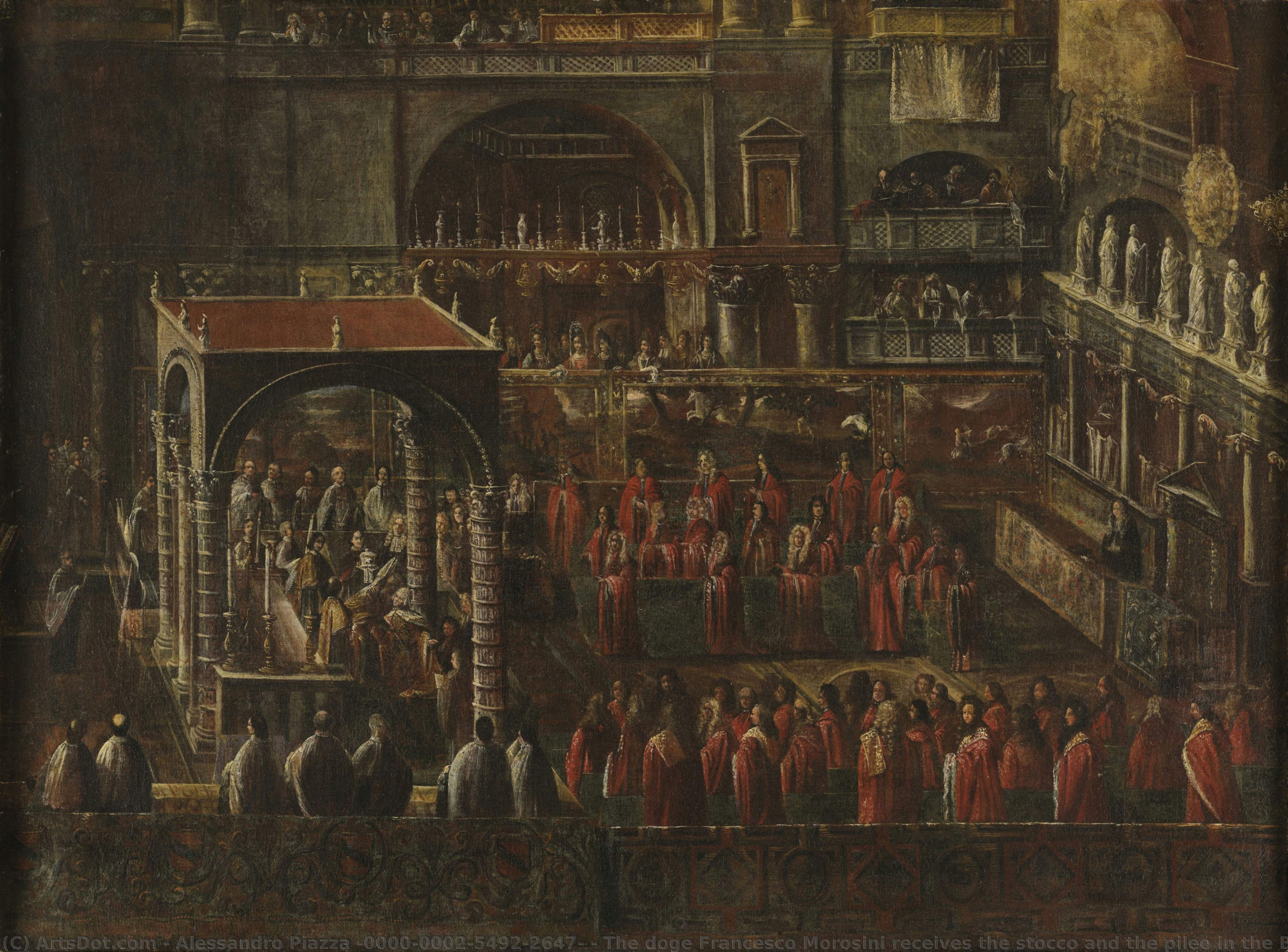 The Doge Francesco Morosini Receives The Stocco And The Pileo In The Basilica Of San Marco — Alessandro Piazza (0000-0002-5492-2647)