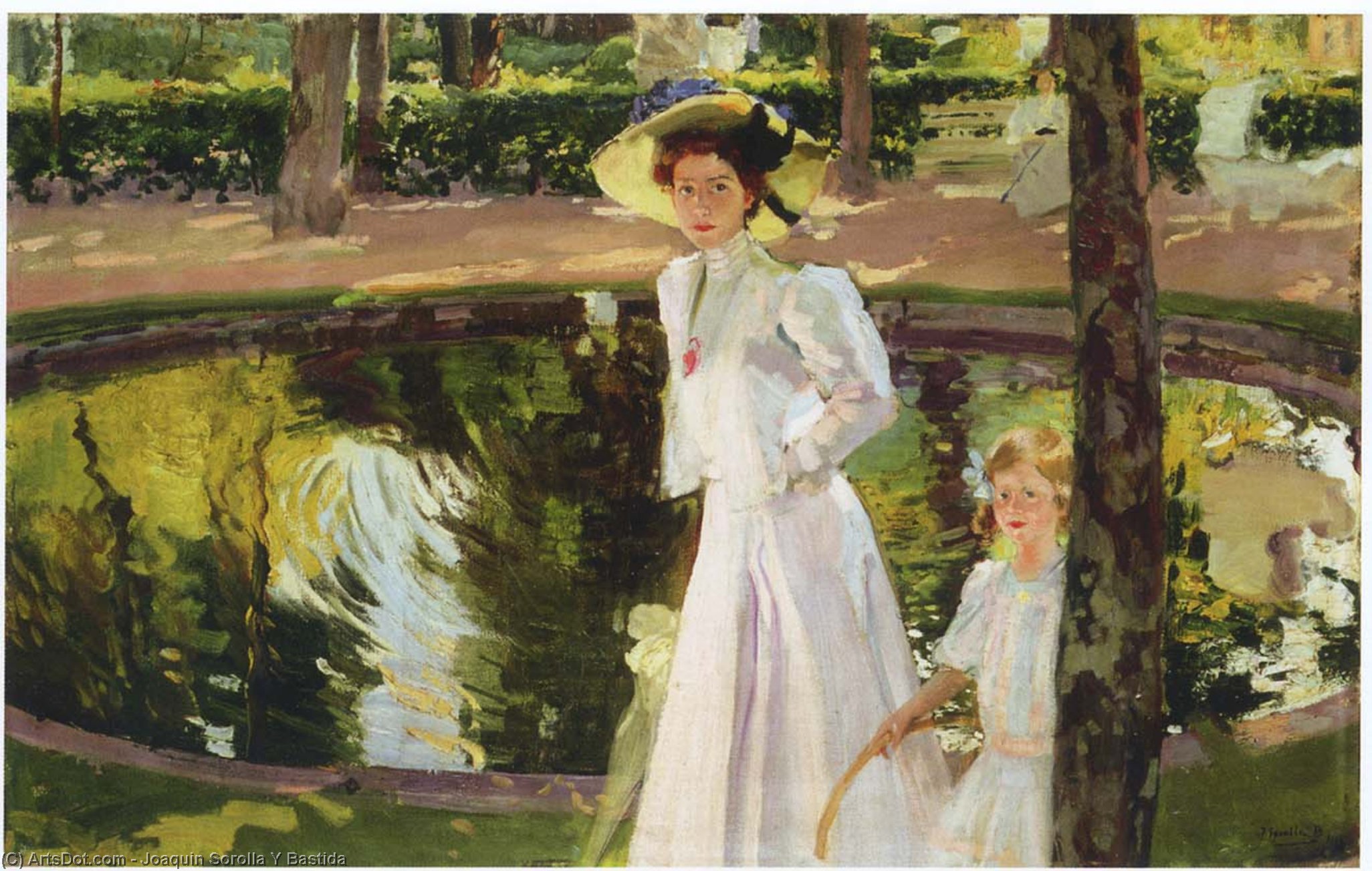 Marian In The Gardens, La Granja — Joaquín Sorolla Y Bastida