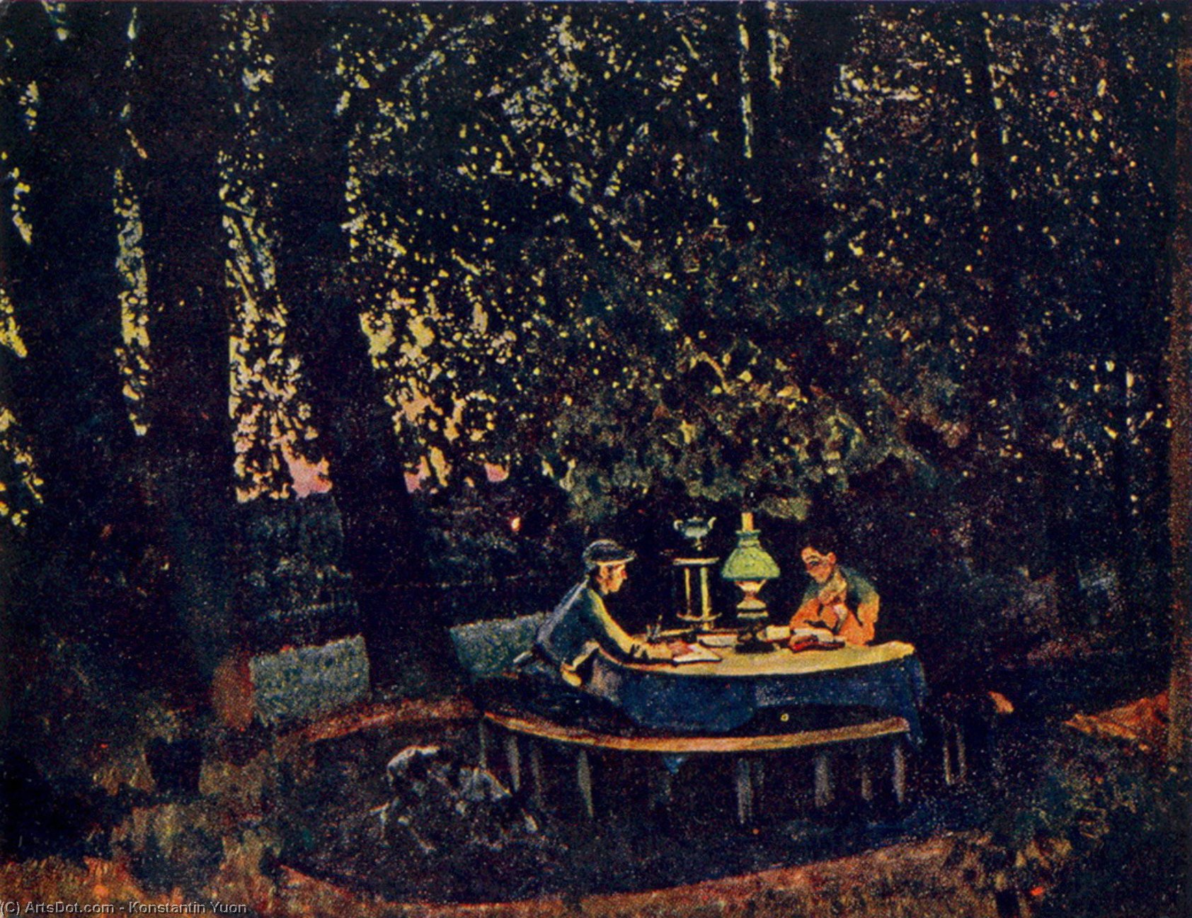 The August Evening. Ligachevo — Константин Юон