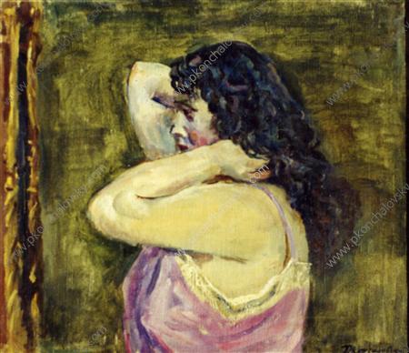 The Woman In Front Of A Mirror — Pyotr Konchalovsky