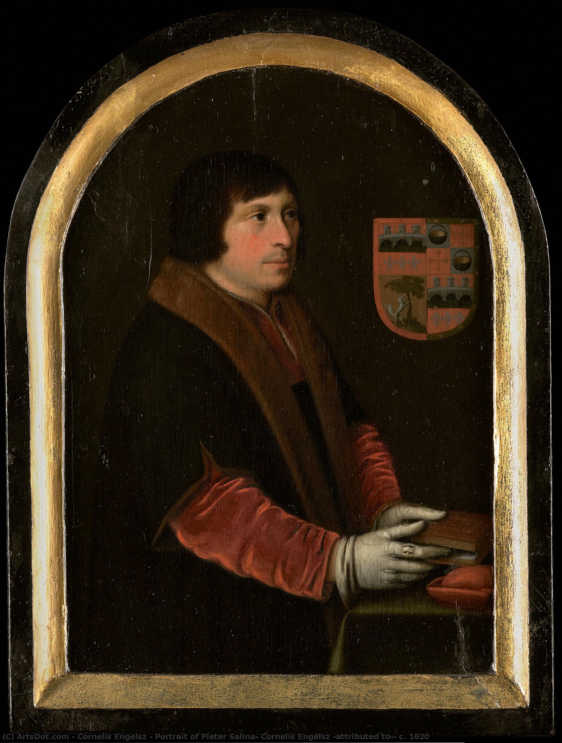 Portrait Of Pieter Salina, Cornelis Engelsz (attributed To), C. 1620 — Cornelis Engelsz