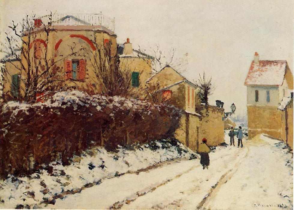 The Street Of The Citadelle, Pontoise — Camille Pissarro