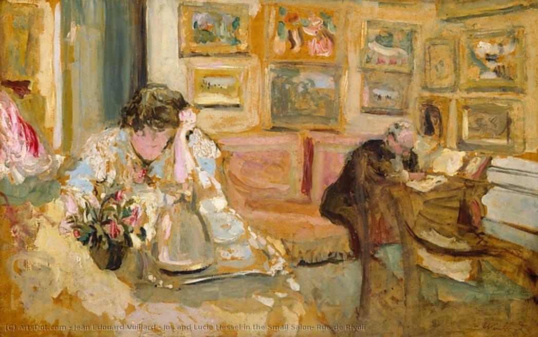 Jos And Lucie Hessel In The Small Salon, Rue De Rivoli — Jean-édouard Vuillard