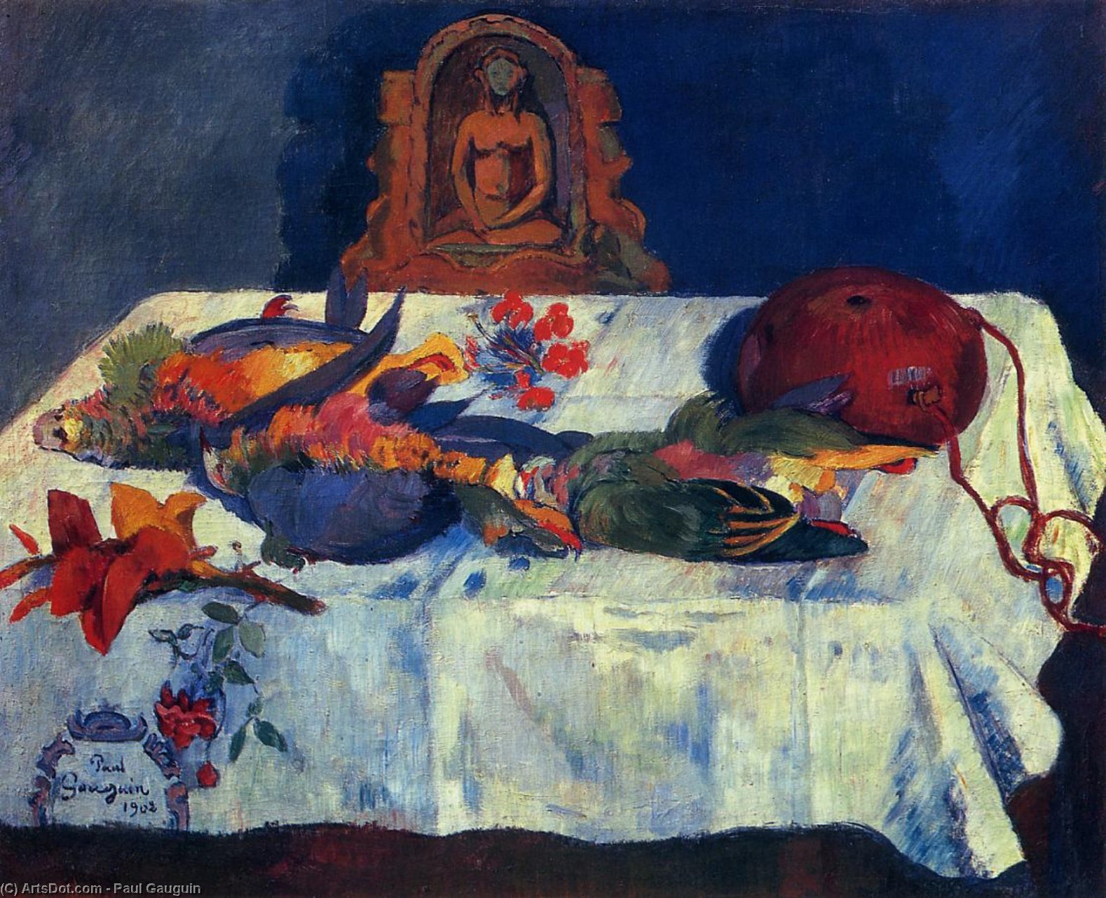 Still Life With Parrots — Eugène Henri Paul Gauguin