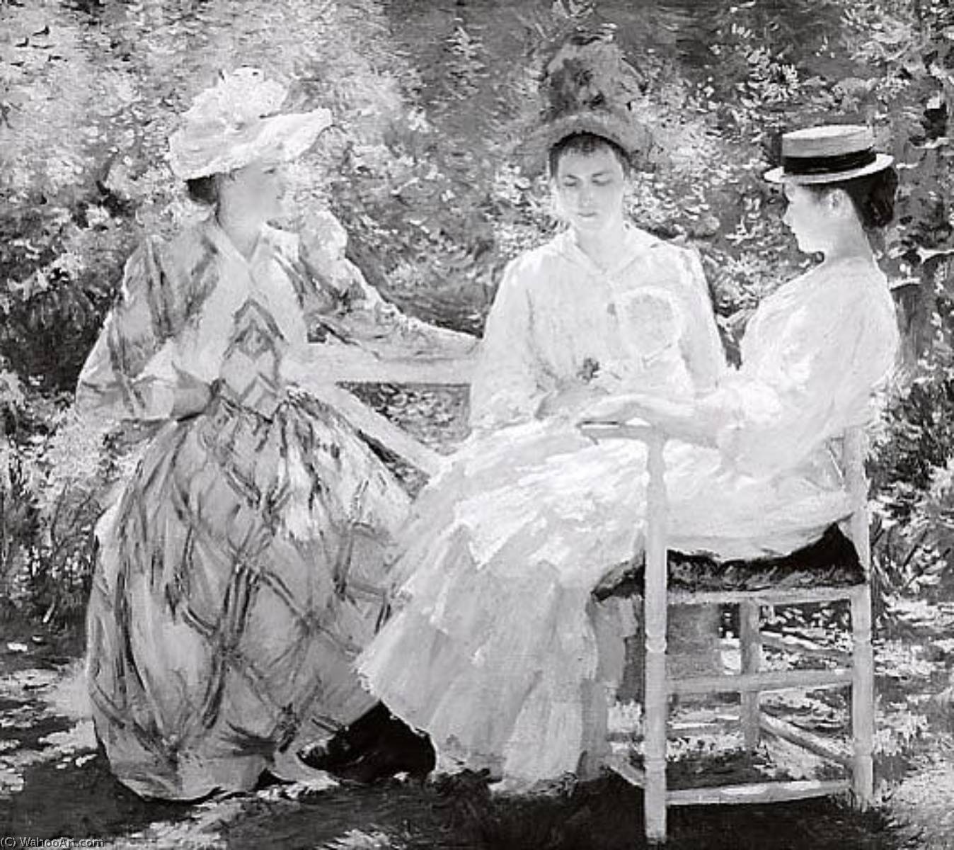 Three Sisters A Study In June Sunlight, (painting) — Edmund Charles Tarbell